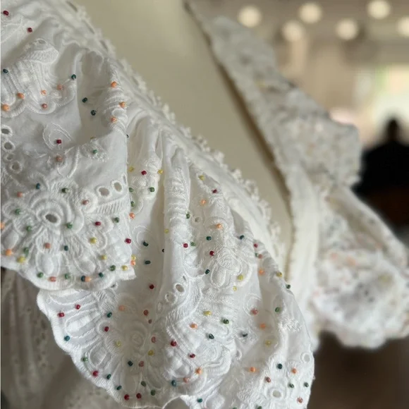 FARM RIO
Eyelet Beaded Mini Dress - Picture 3 of 4